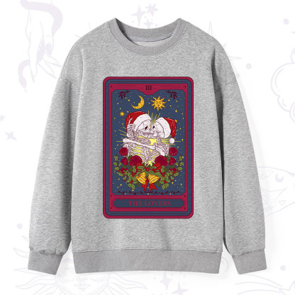 Purplehecate Christmas The Lovers Tarot Sweatshirt