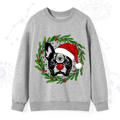 Purplehecate Christmas Celestial Canine Sweatshirt