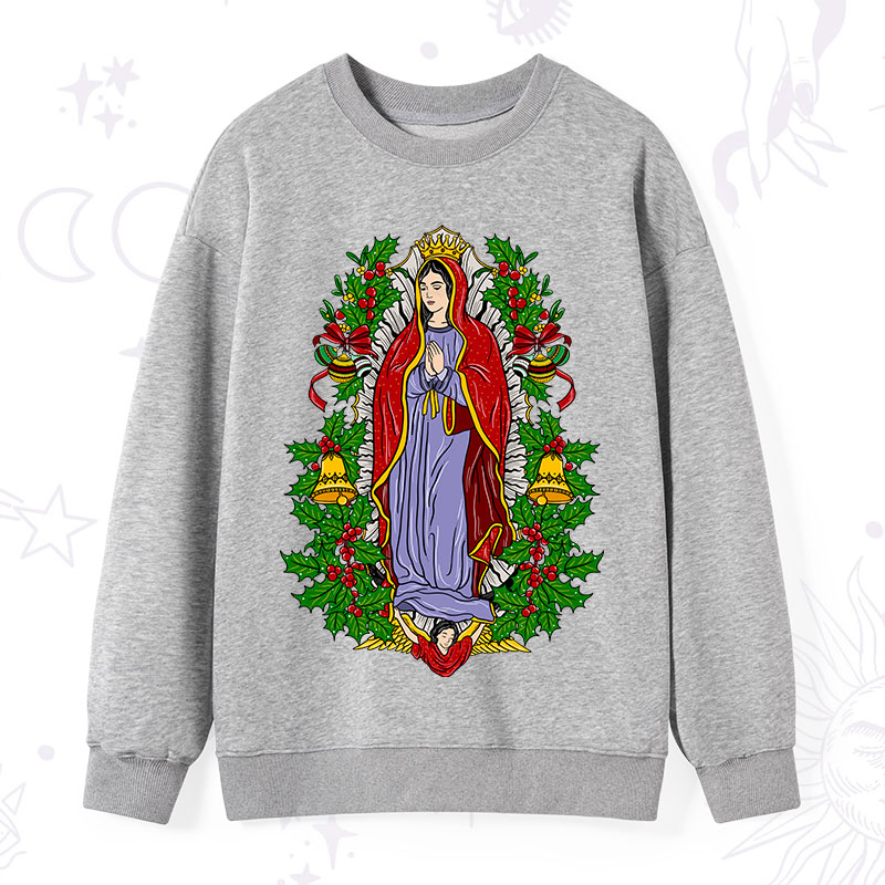 Purplehecate Christmas Mother Mary Sweatshirt