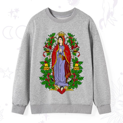 Purplehecate Christmas Mother Mary Sweatshirt