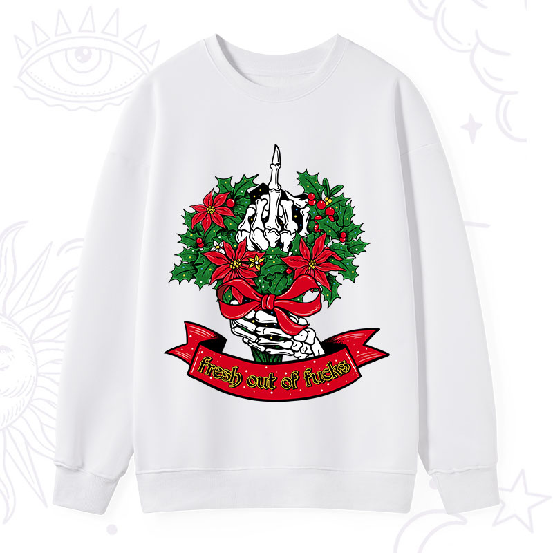 Purplehecate Christmas Fresh Out Of Fuck Sweatshirt
