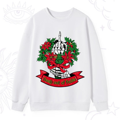 Purplehecate Christmas Fresh Out Of Fuck Sweatshirt
