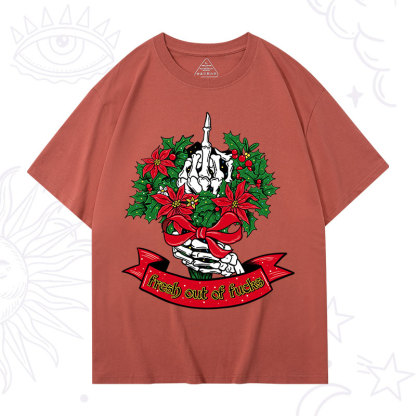 Purplehecate Christmas Fresh Out Of Fuck T-Shirt