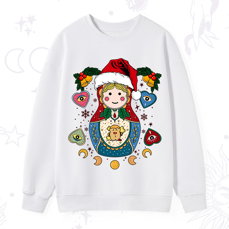 Purplehecate Christmas Nesting Doll Sweatshirt