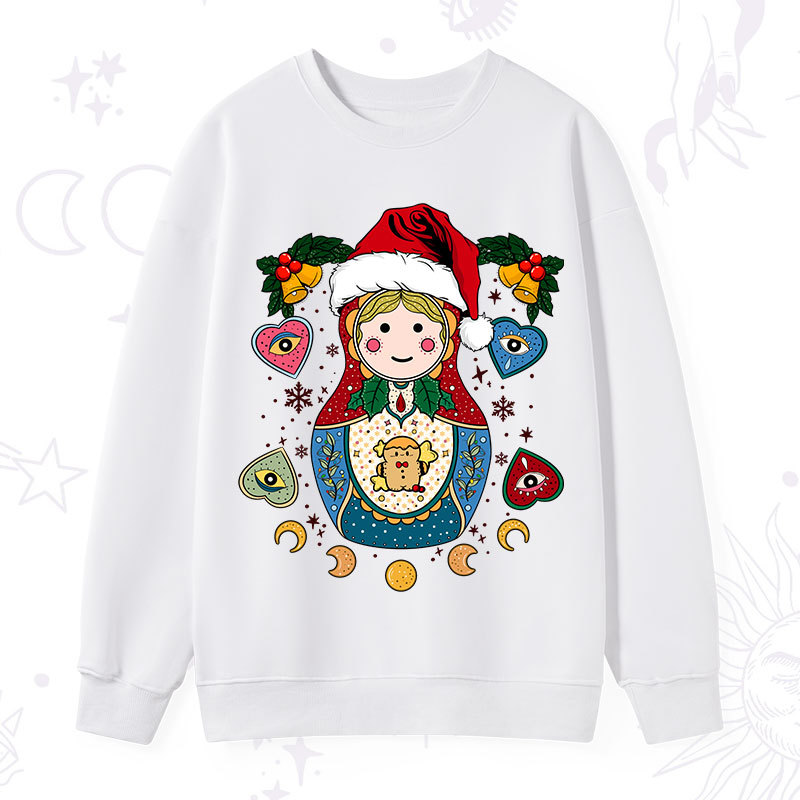 Purplehecate Christmas Nesting Doll Sweatshirt