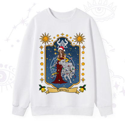Purplehecate Christmas Taurus Zodiac Sweatshirt