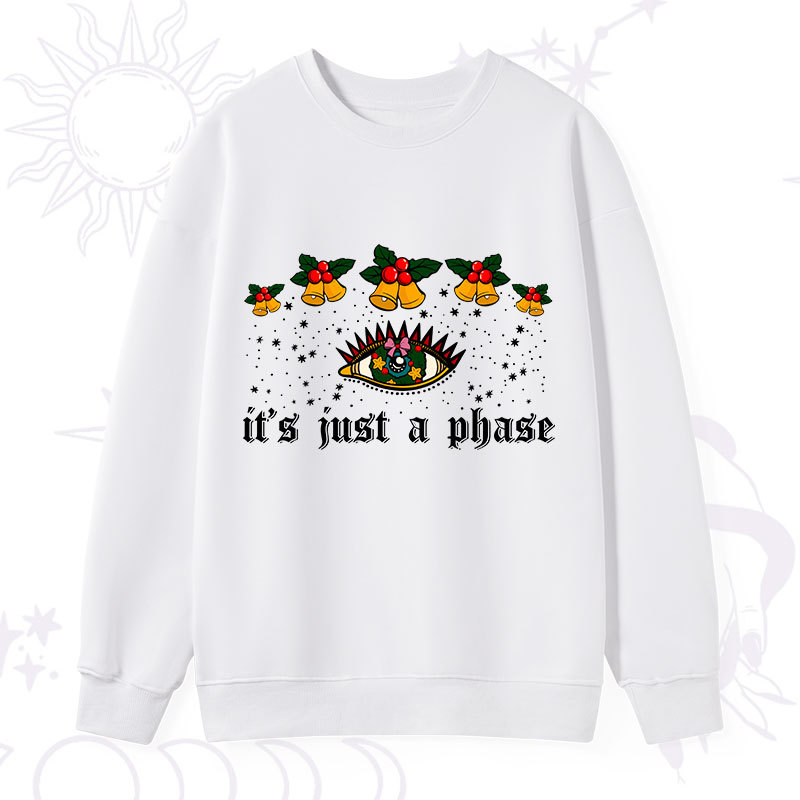 Purplehecate Christmas It's Just A Phase Sweatshirt