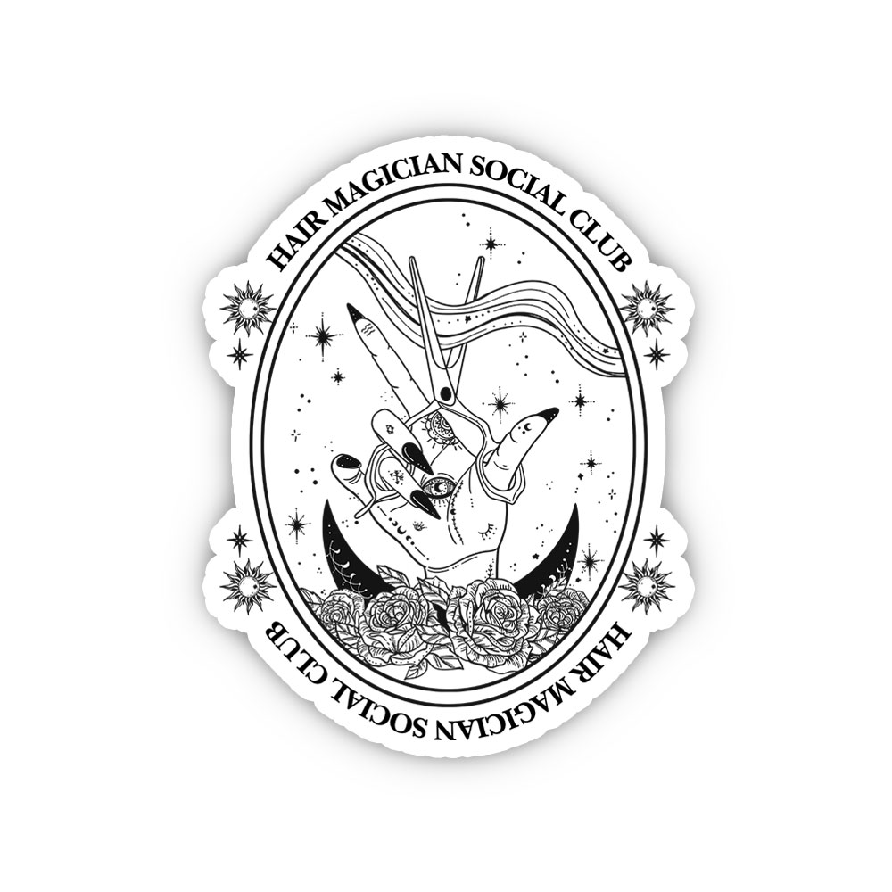 Purplehecate Hair Magician Social Club Sticker