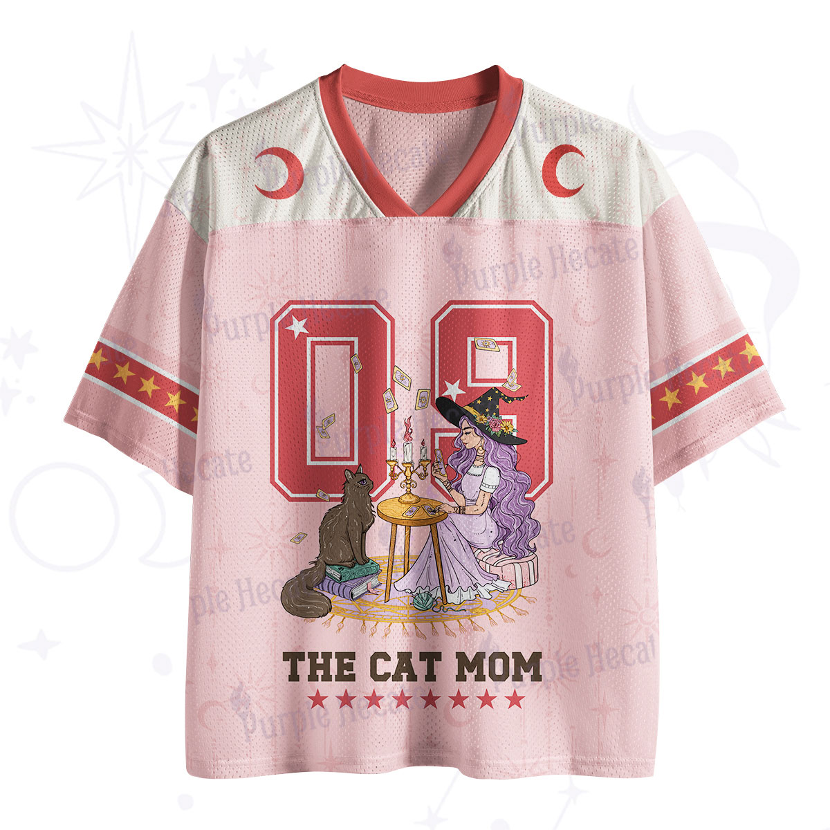 Purplehecate The Cat Witch Mom Mesh Jersey