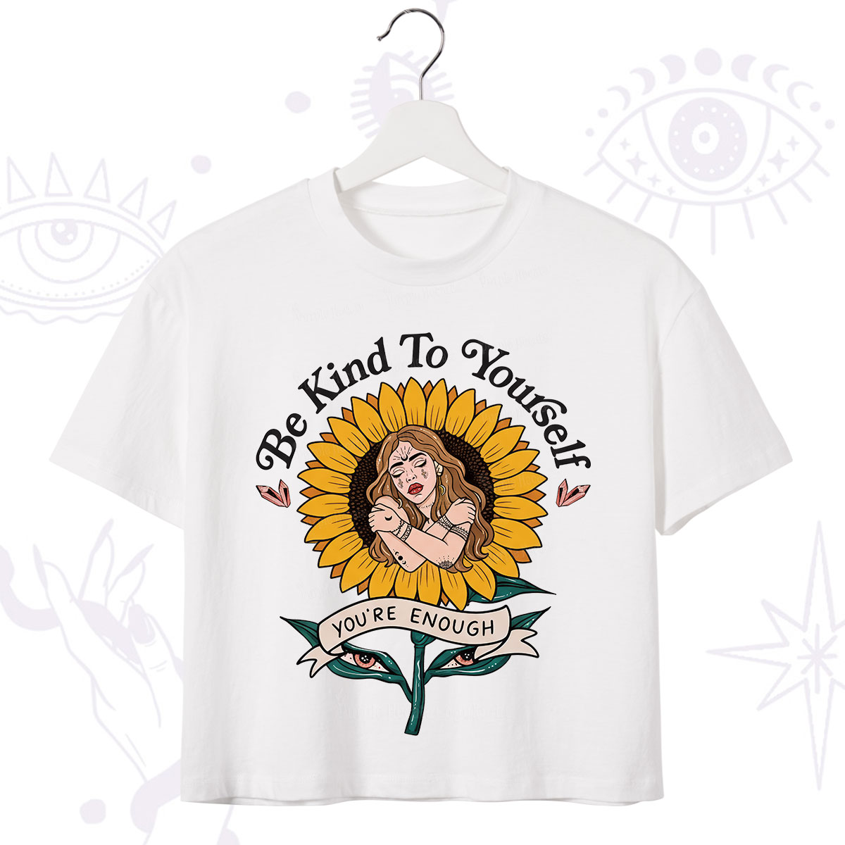 Purplehecate Be Kind To Yourself Crop T-Shirt