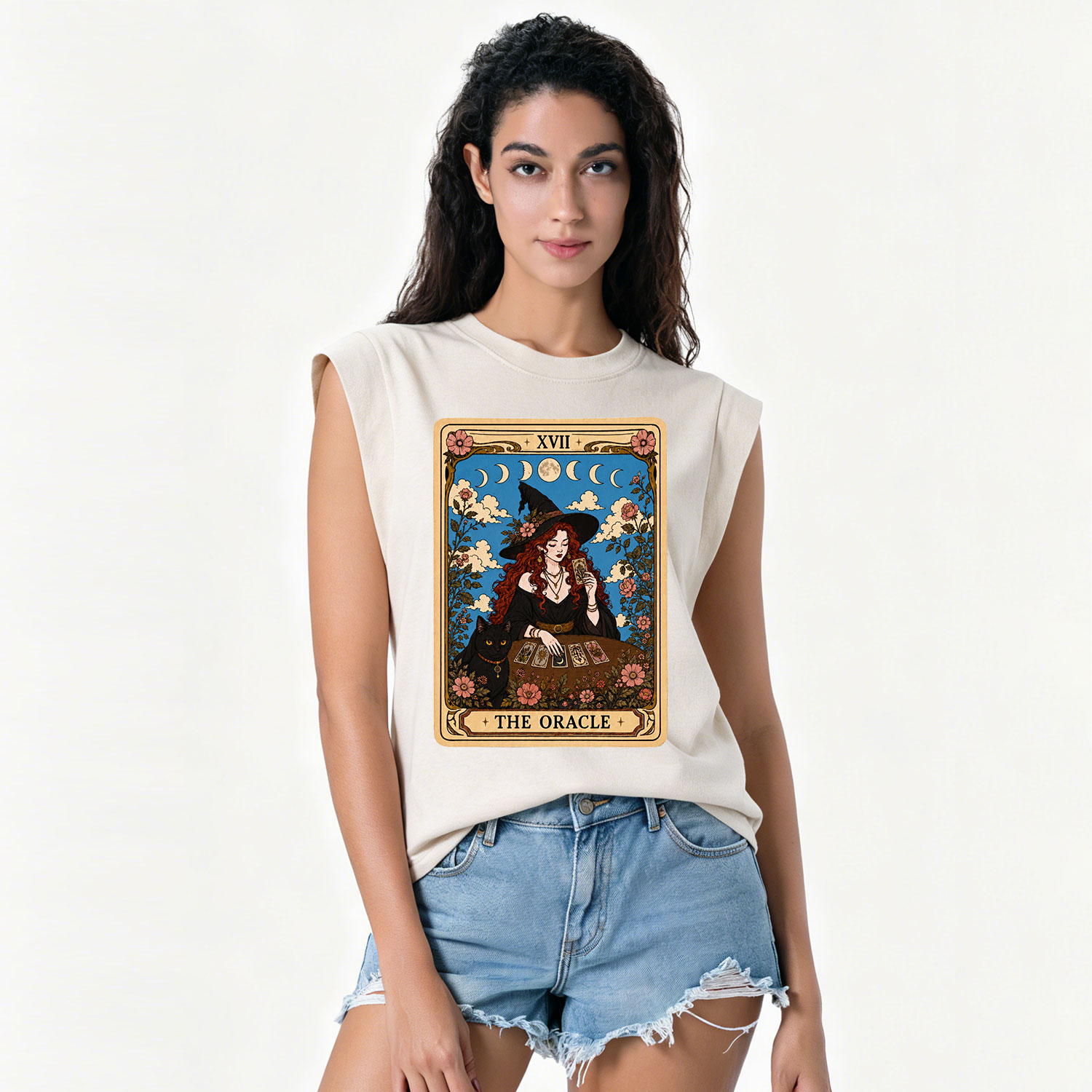 Purplehecate The Oracle Witch Tarot Vintage Washed Tank