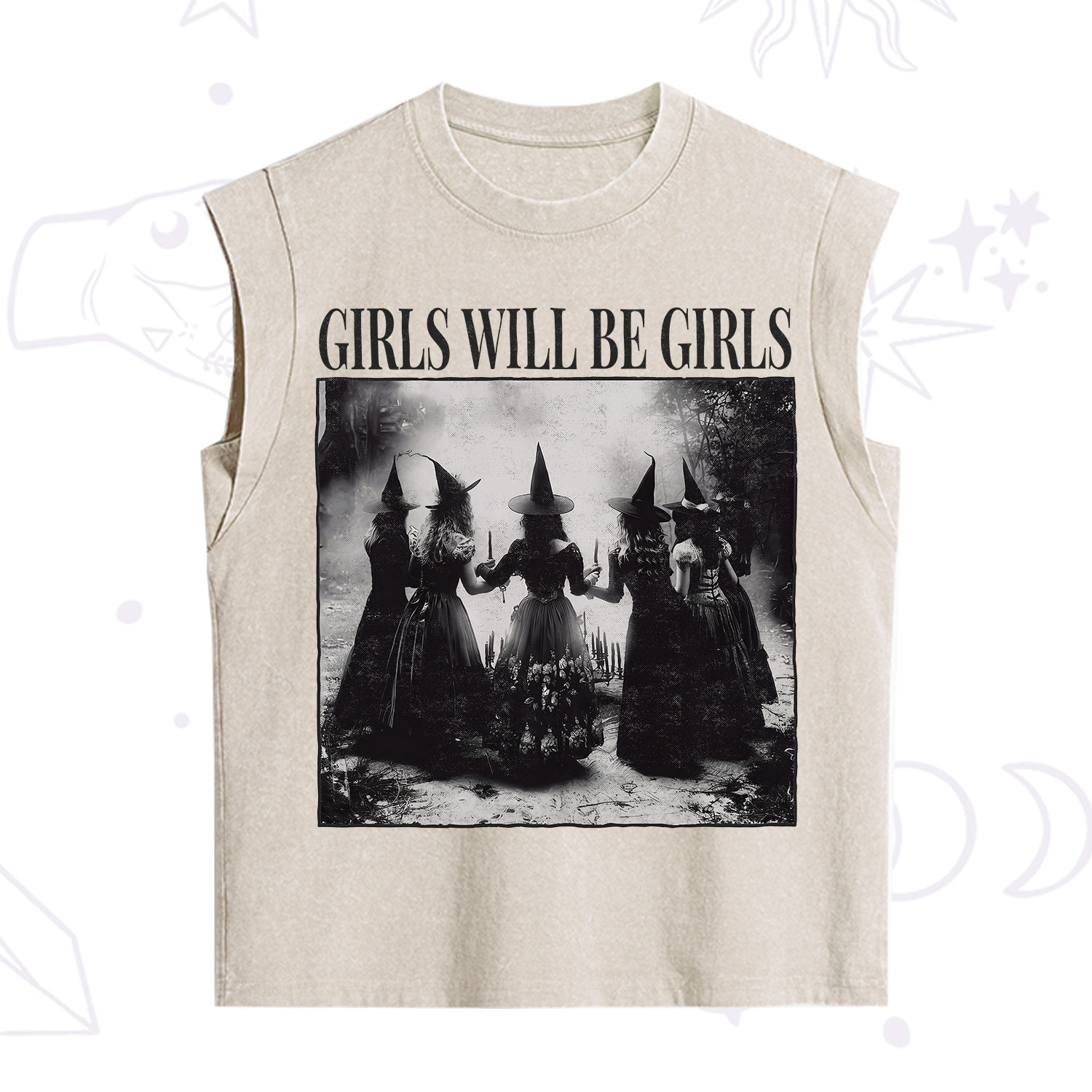 Purplehecate Girl Will Be Girl Witch Vintage Washed Tank