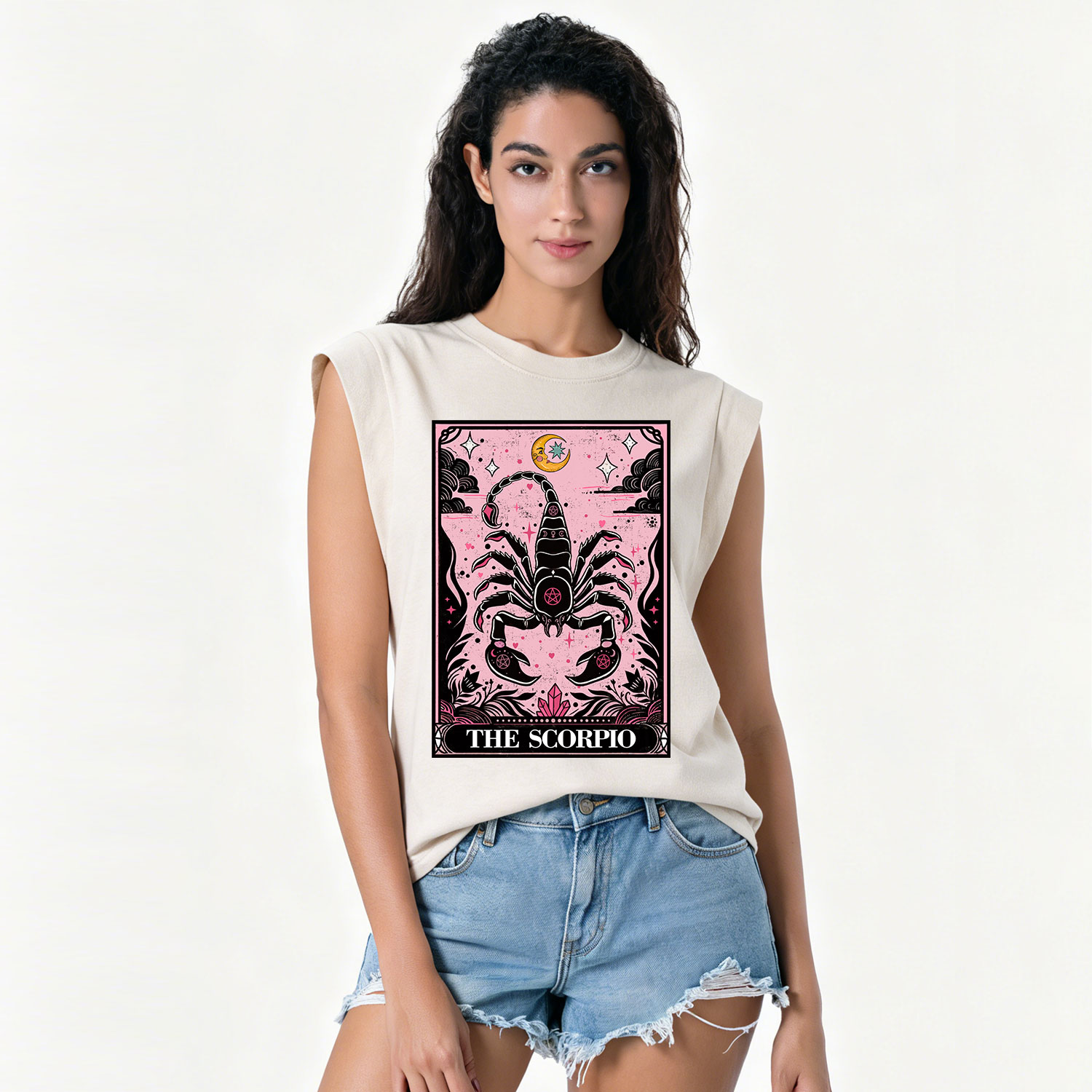 Purplehecate The Scorpio Tarot Zodiac Vintage Washed Tank