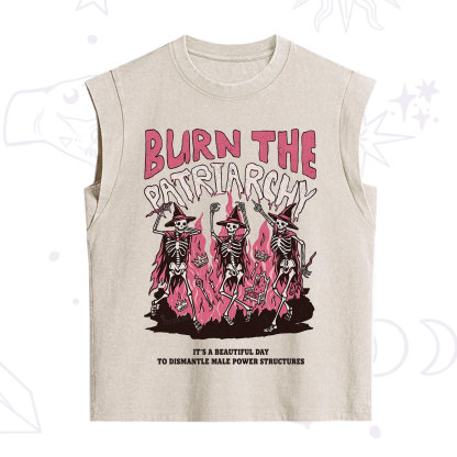 Purplehecate Burn The Patriarchy Vintage Washed Tank
