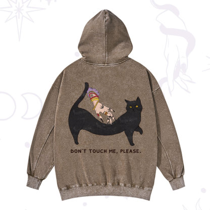 Purplehecate Don't Touch Me Washed Hoodie