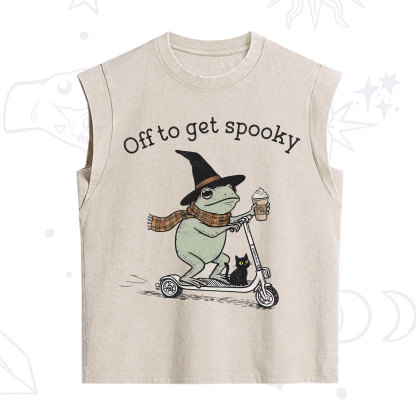Purplehecate Off to get Spooky Halloween Forg Vintage Washed Tank