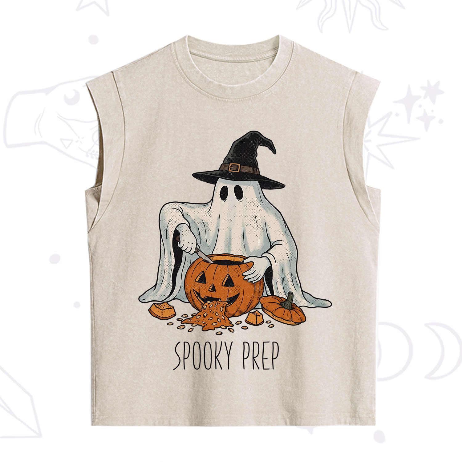 Purplehecate Spooky Prep Ghost Vintage Washed Tank