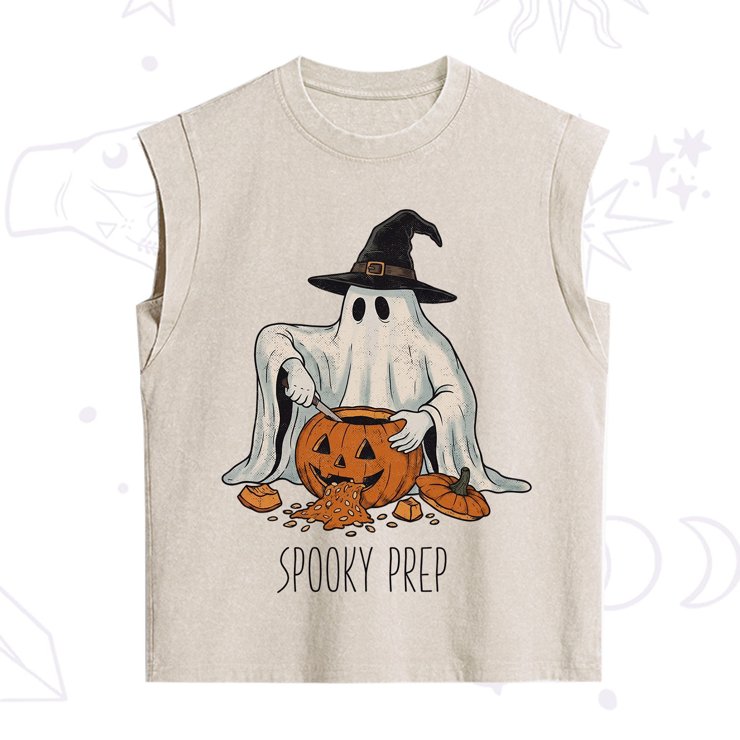Purplehecate Spooky Prep Ghost Vintage Washed Tank