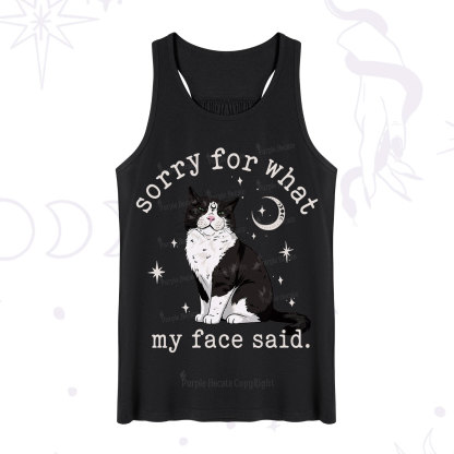 Purplehecate Sorry For What My Face Said Cat Tank
