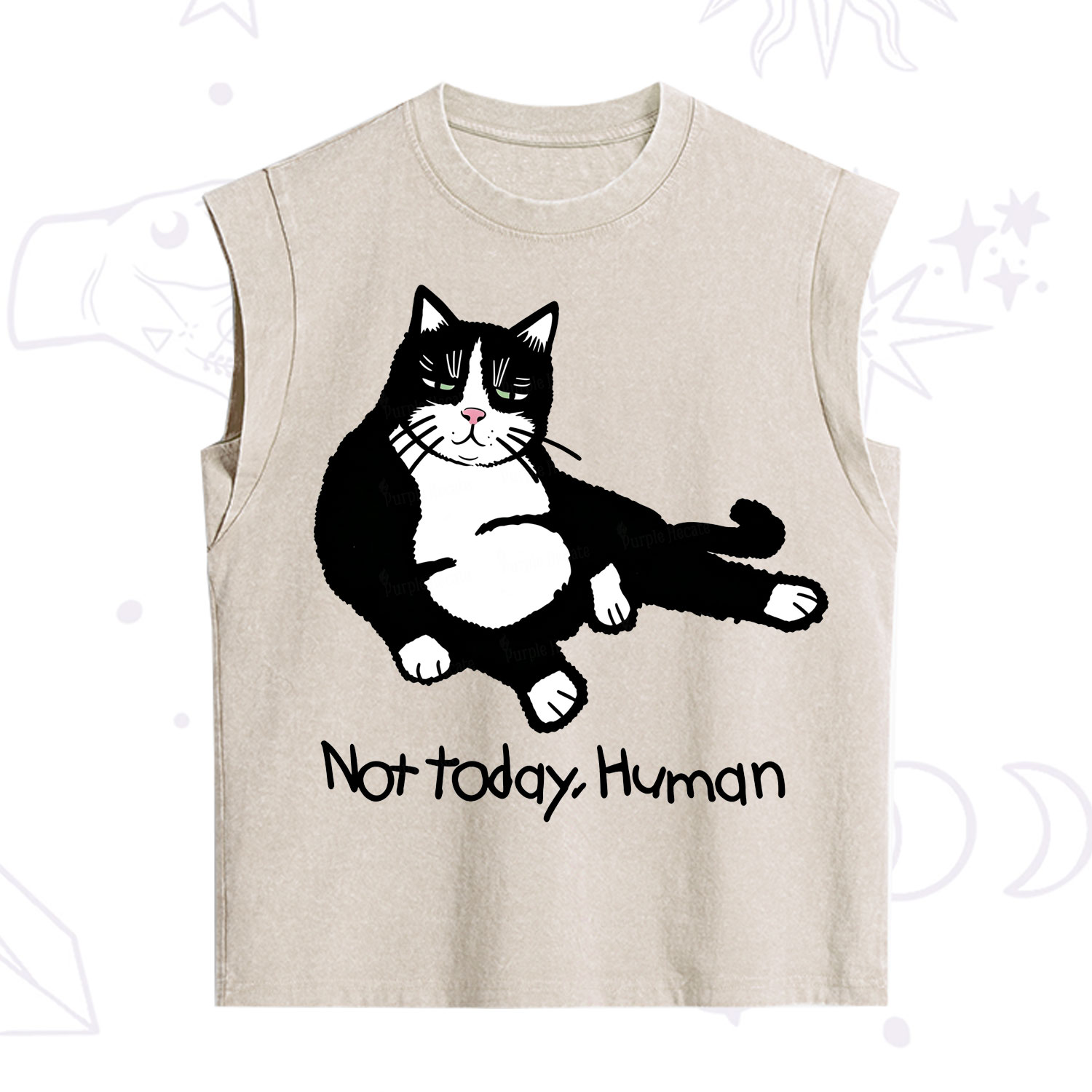 [Copy]Purplehecate Zero Of Fucks Raccoon Vintage Washed Tank