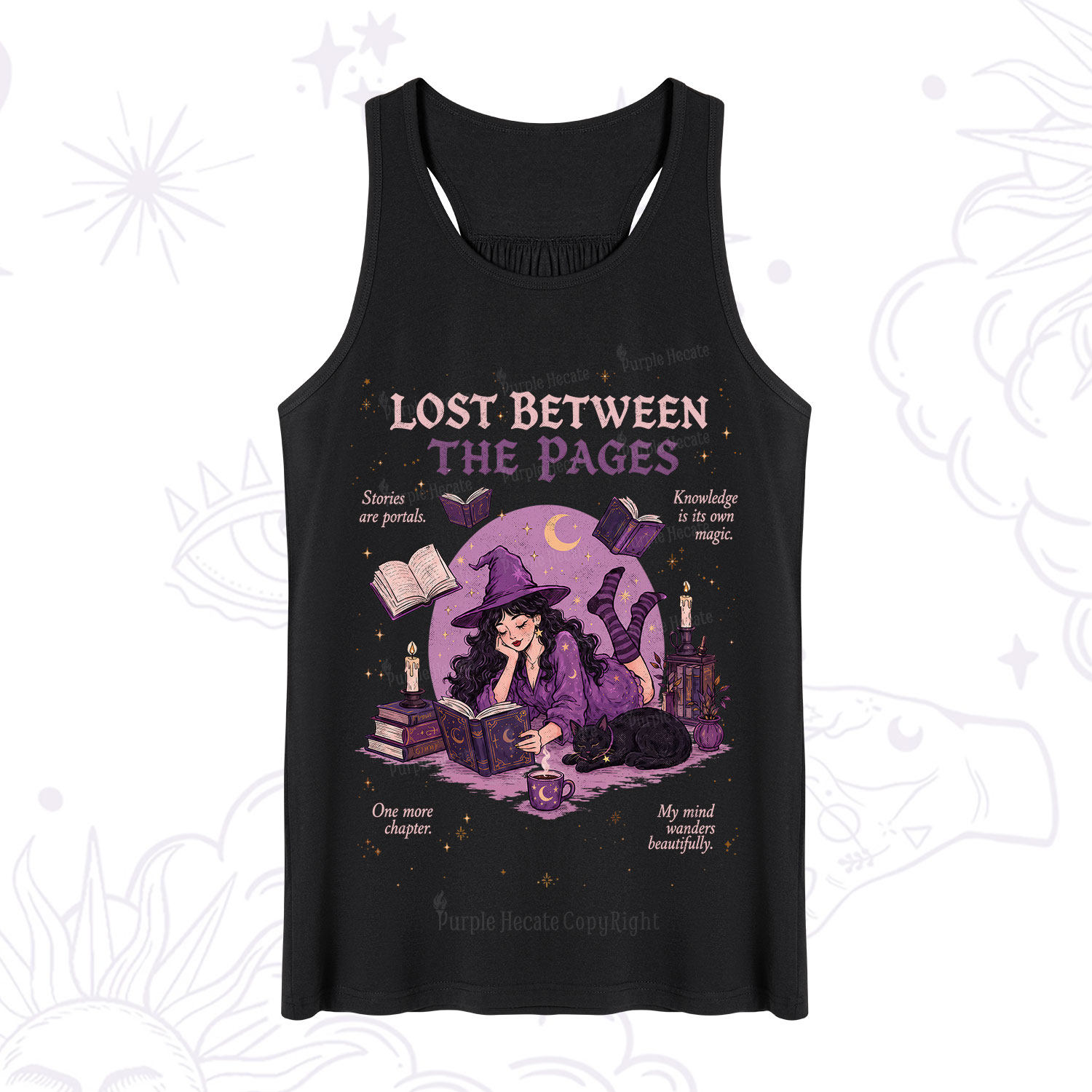 Purplehecate Lost Between the Pages Tank