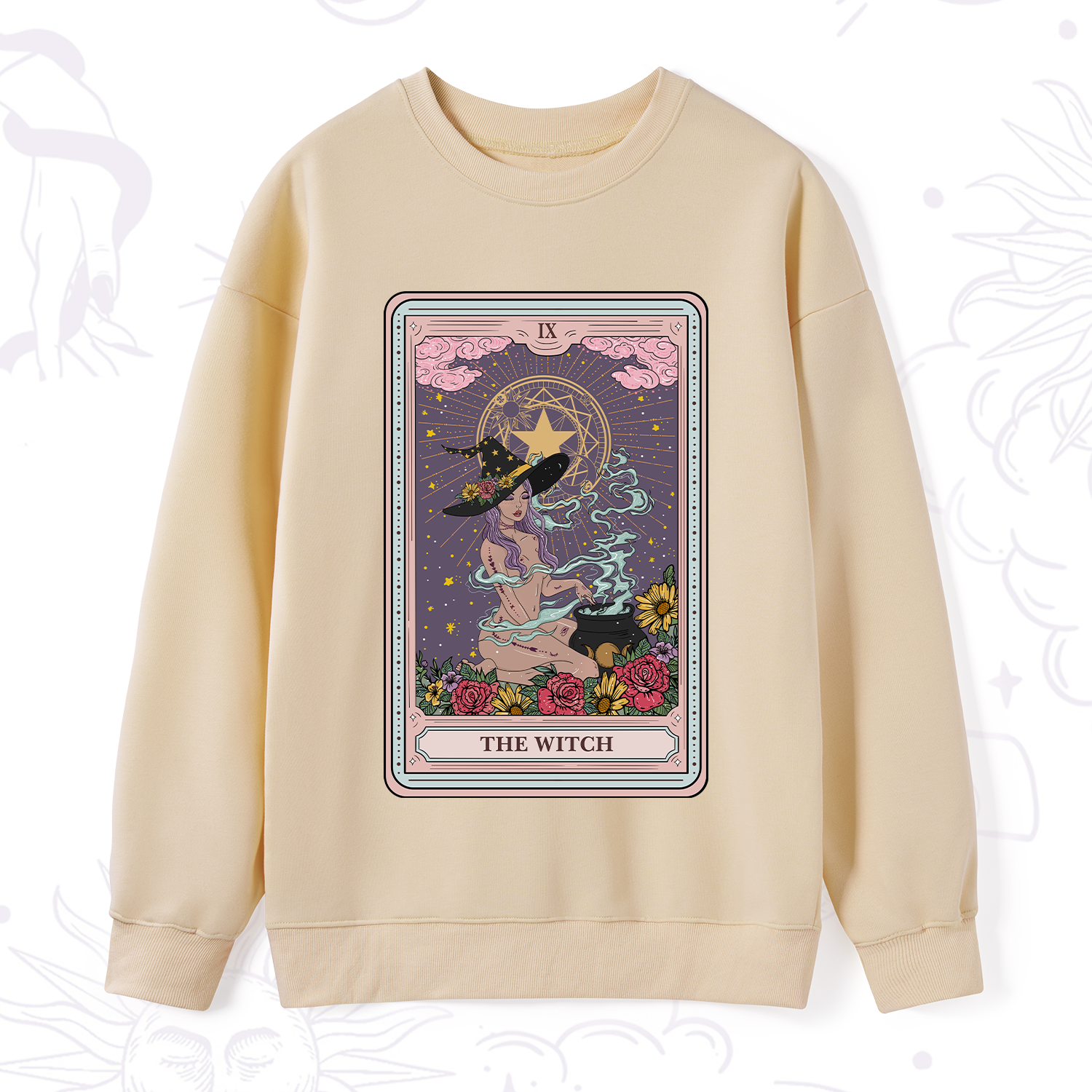 Purplehecate The Witch Tarot Sweatshirt
