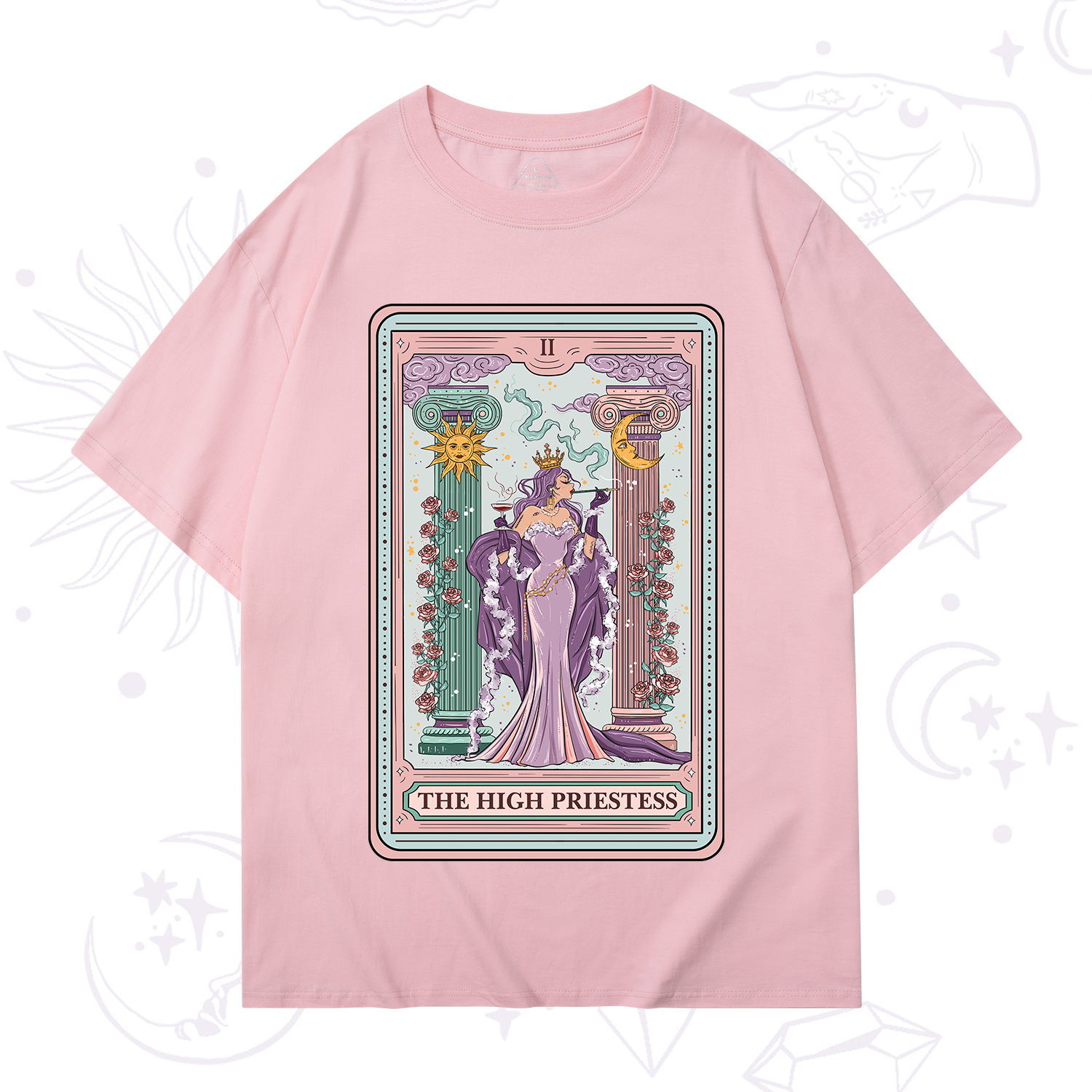 Purplehecate The High Priestess Tarot Card T-Shirt