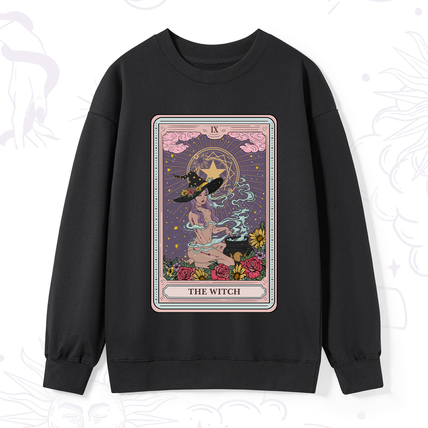 Purplehecate The Witch Tarot Sweatshirt