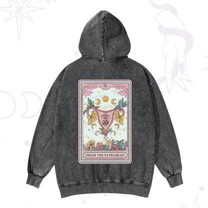 Purplehecate The Smash the Patriarchy Tarot Washed Hoodie