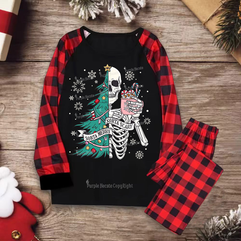 Purplehecate Sorta Merry Sorta Scary Christmas Pajamas