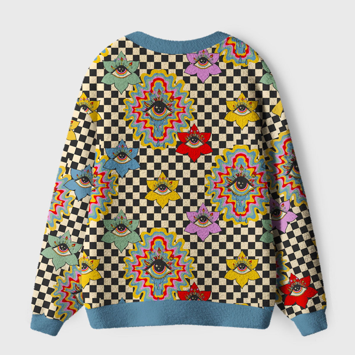 Purplehecate Third Eye Bloom Ugly Cardigan Sweaters