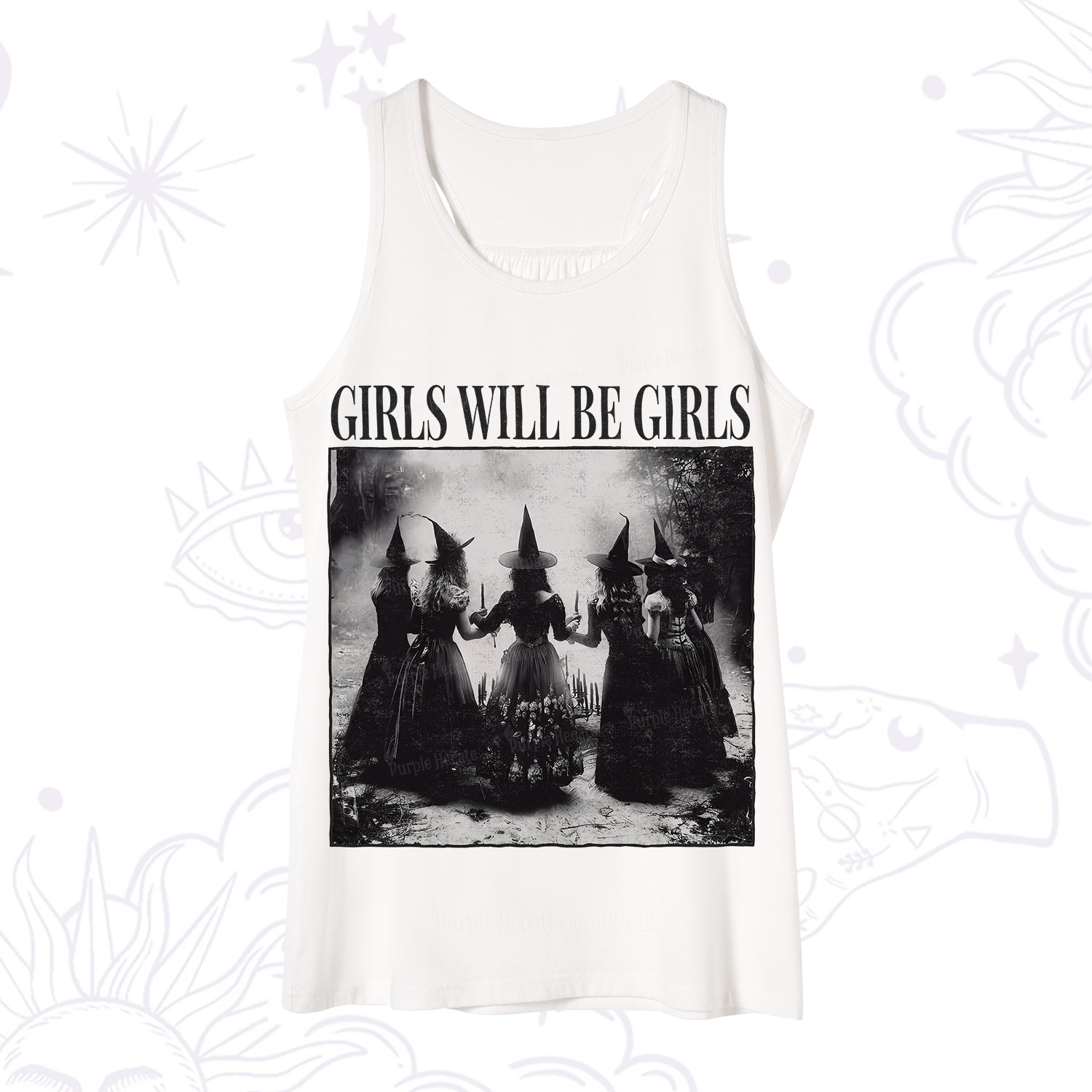 Purplehecate Girl Will Be Girl Witch Tank
