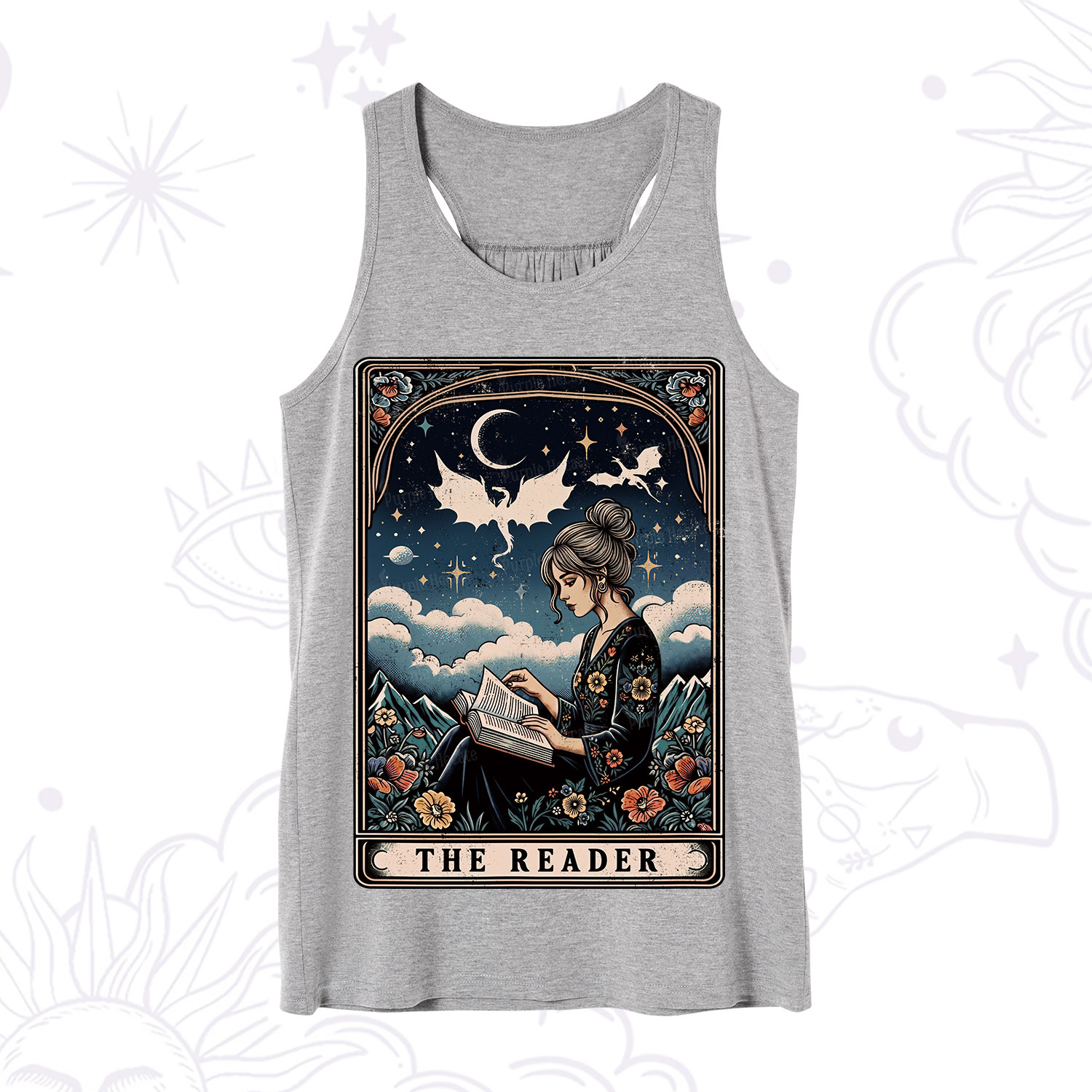 Purplehecate The Reader Tarot Mystic Night Tank