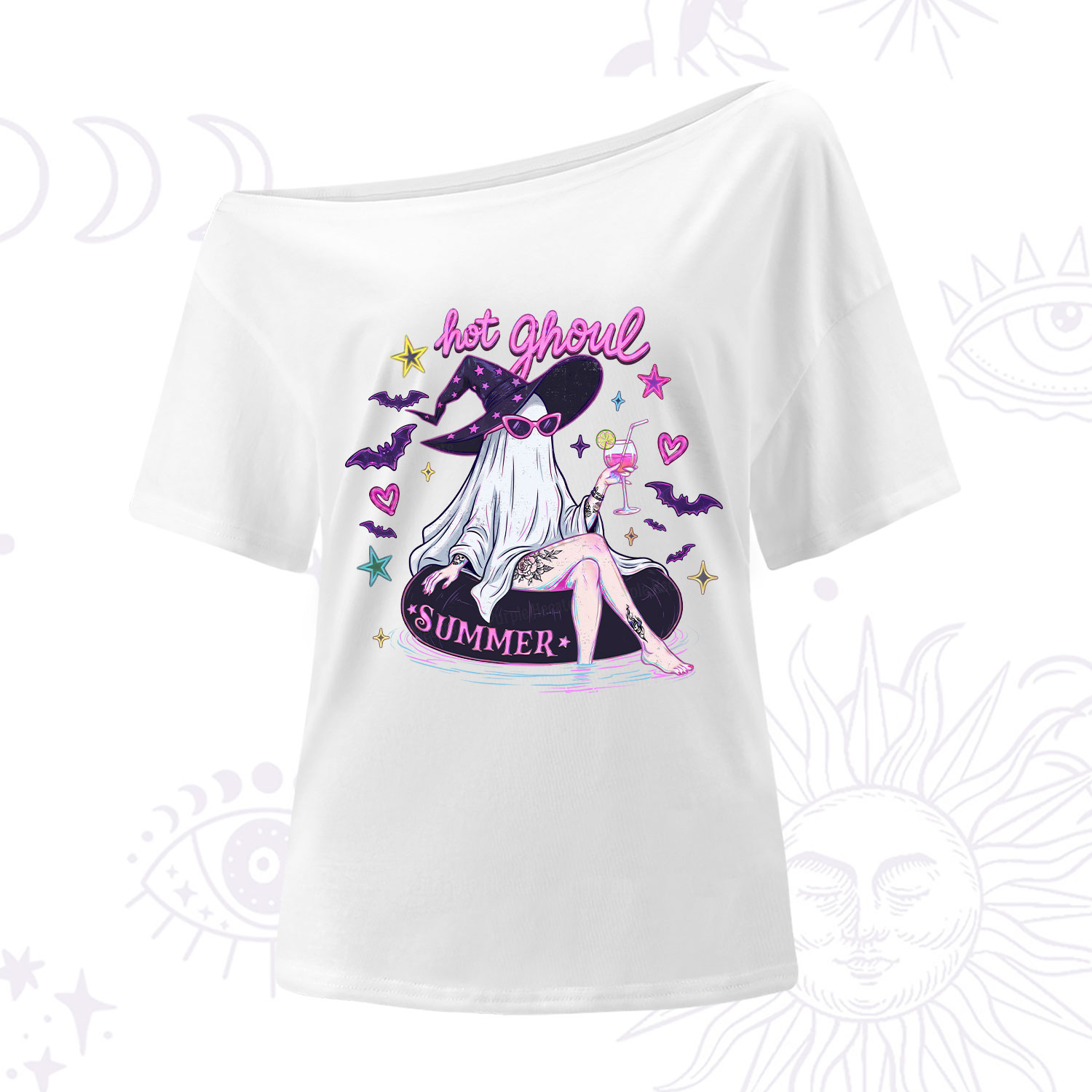 Purplehecate Hot Ghoul Summer One Shoulder T-Shirt