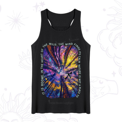 Purplehecate Forest Mindscape Night Sky Tank