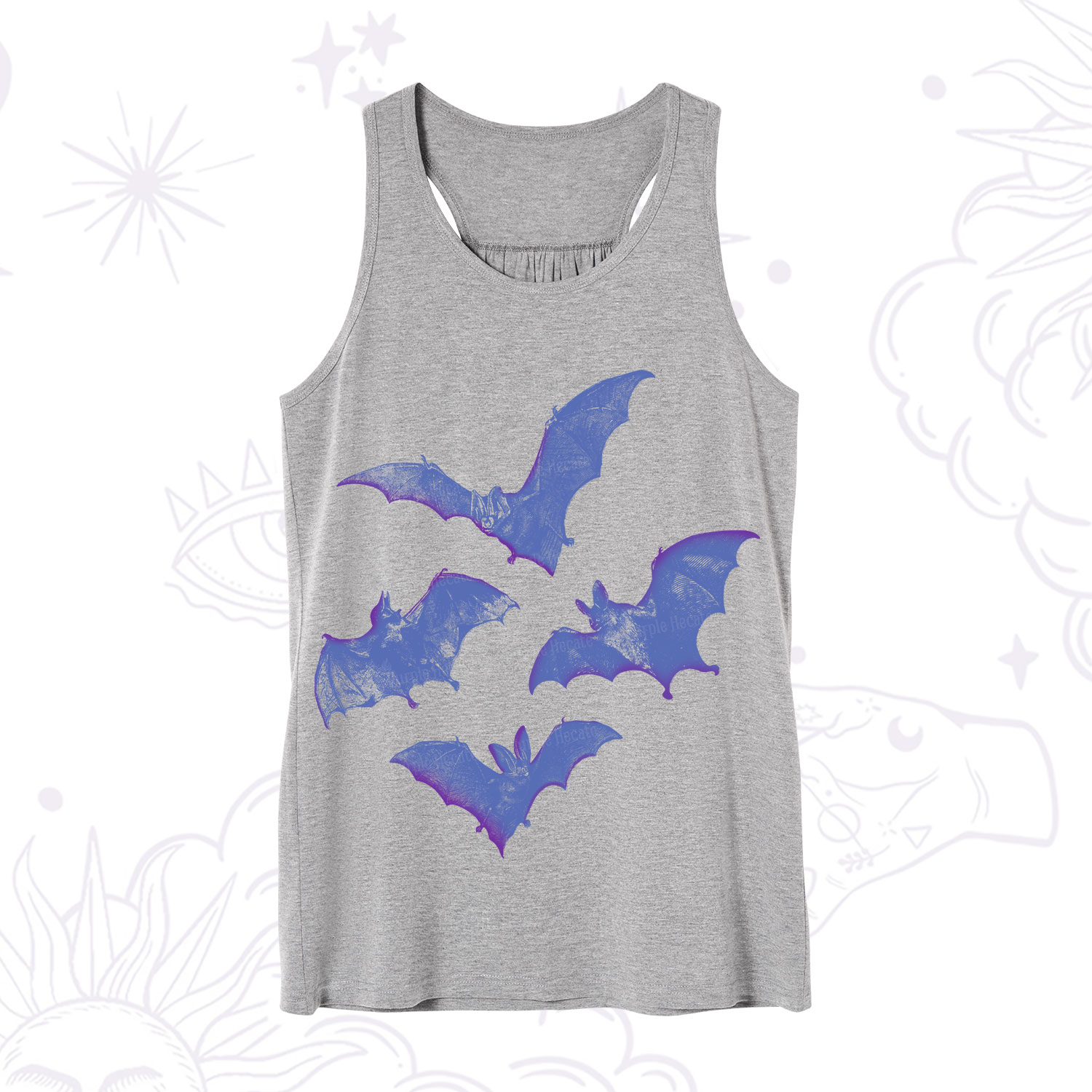 Purplehecate Vintage Bats Tank