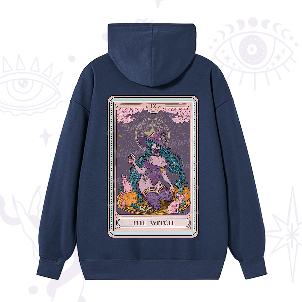 Purplehecate The Witch Tarot Halloween Hoodie