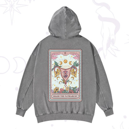 Purplehecate The Smash the Patriarchy Tarot Washed Hoodie