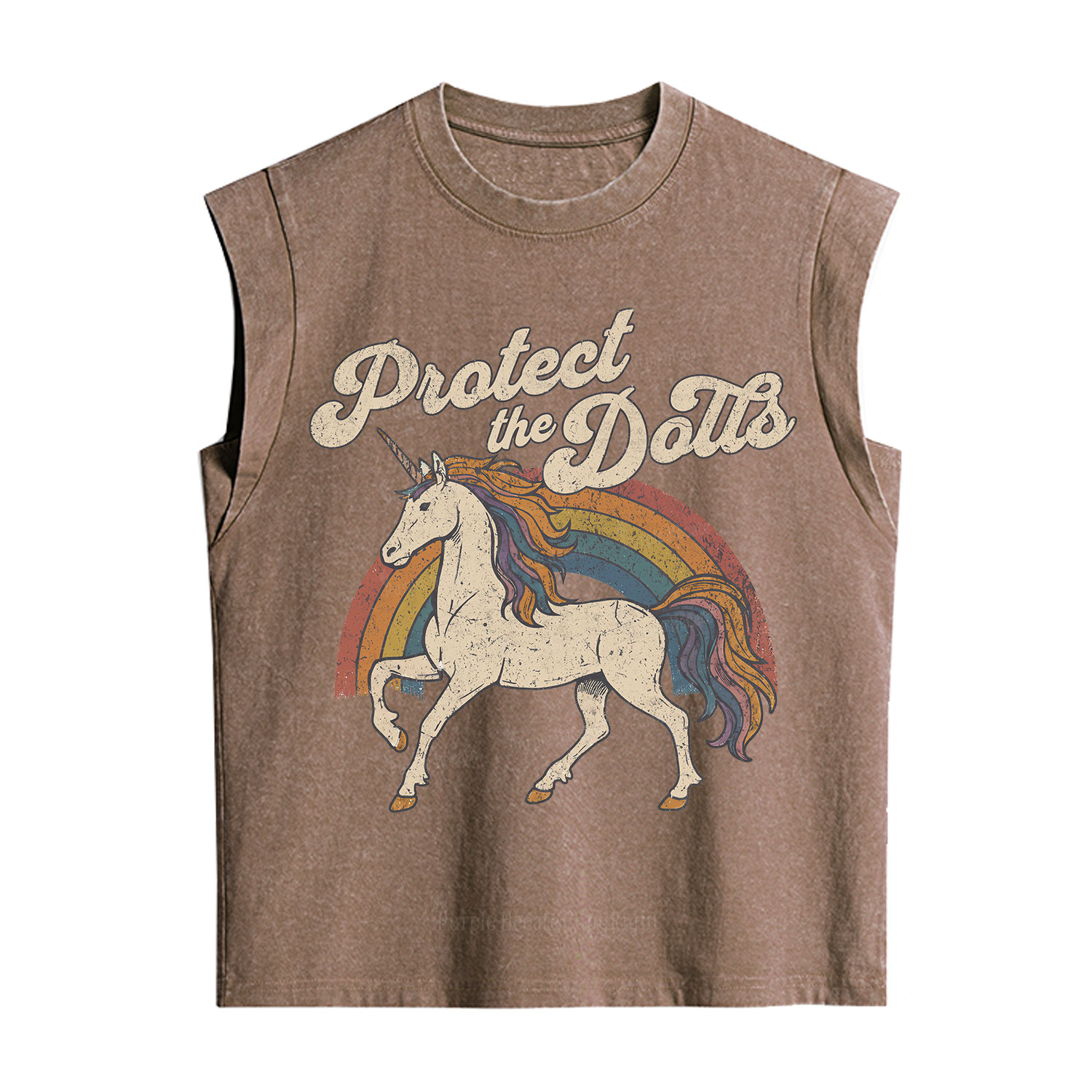 Purplehecate Protect The Doll Vintage Washed Tank