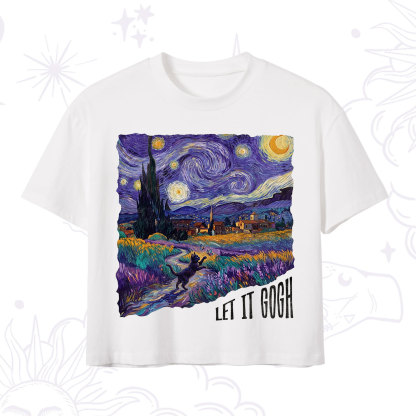 Purplehecate Let It Gogh Crop T-Shirt
