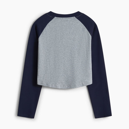 Purplehecate Witch Girls Will Be Girls Cropped Raglan Long Sleeve T-Shirt