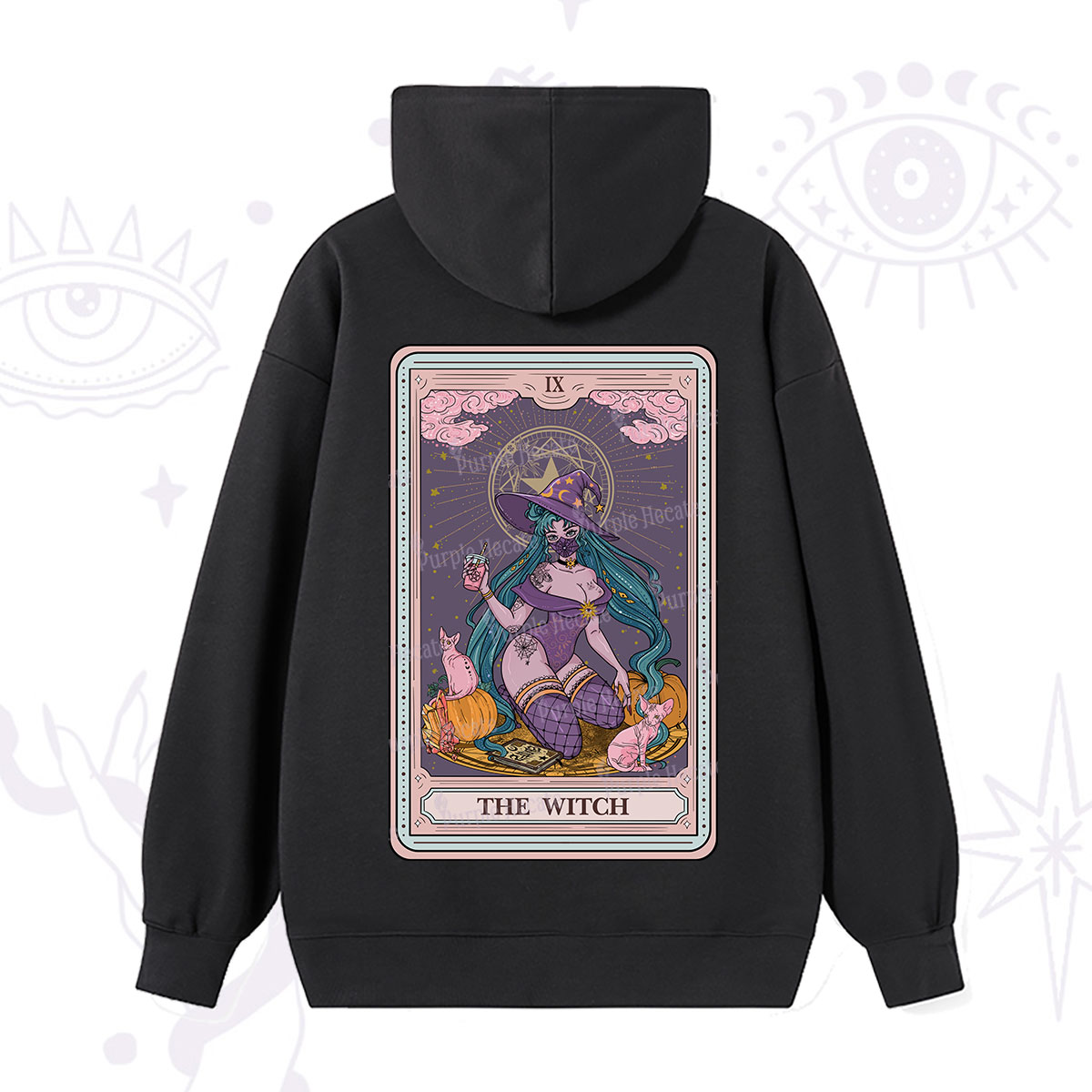 Purplehecate The Witch Tarot Halloween Hoodie