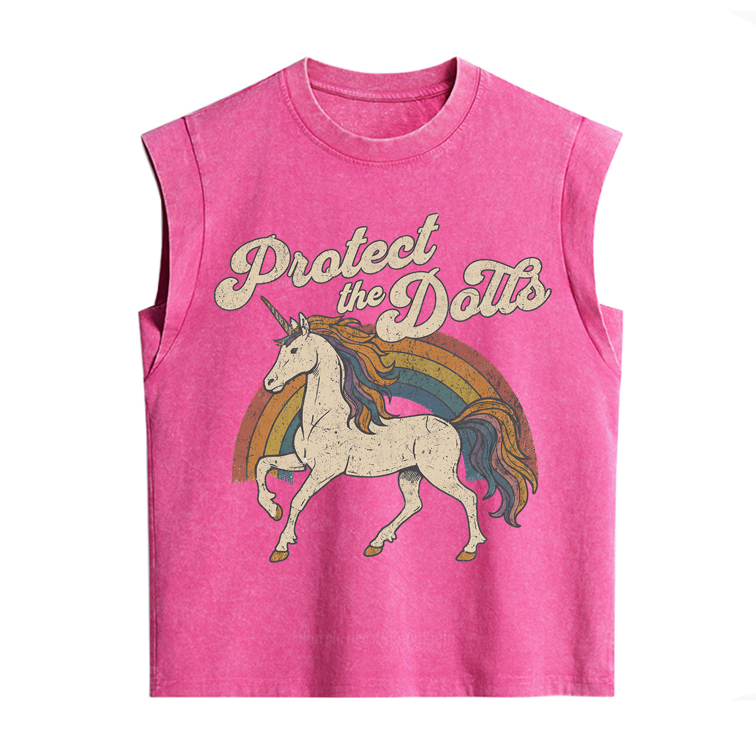 Purplehecate Protect The Doll Vintage Washed Tank