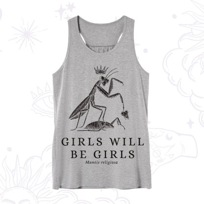 Purplehecate Girls Will Be Girls Funny Praying Mantis Tank