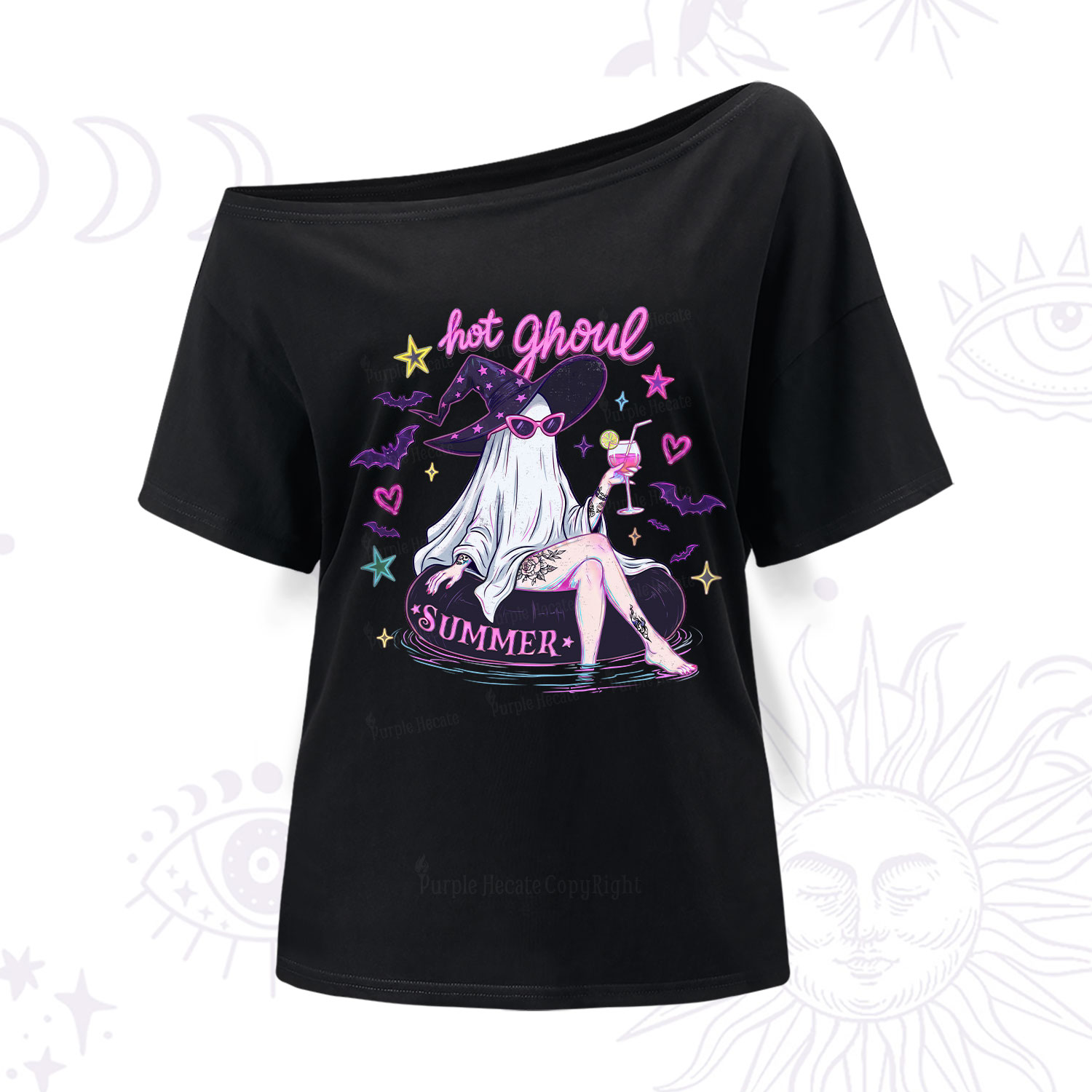 Purplehecate Hot Ghoul Summer One Shoulder T-Shirt