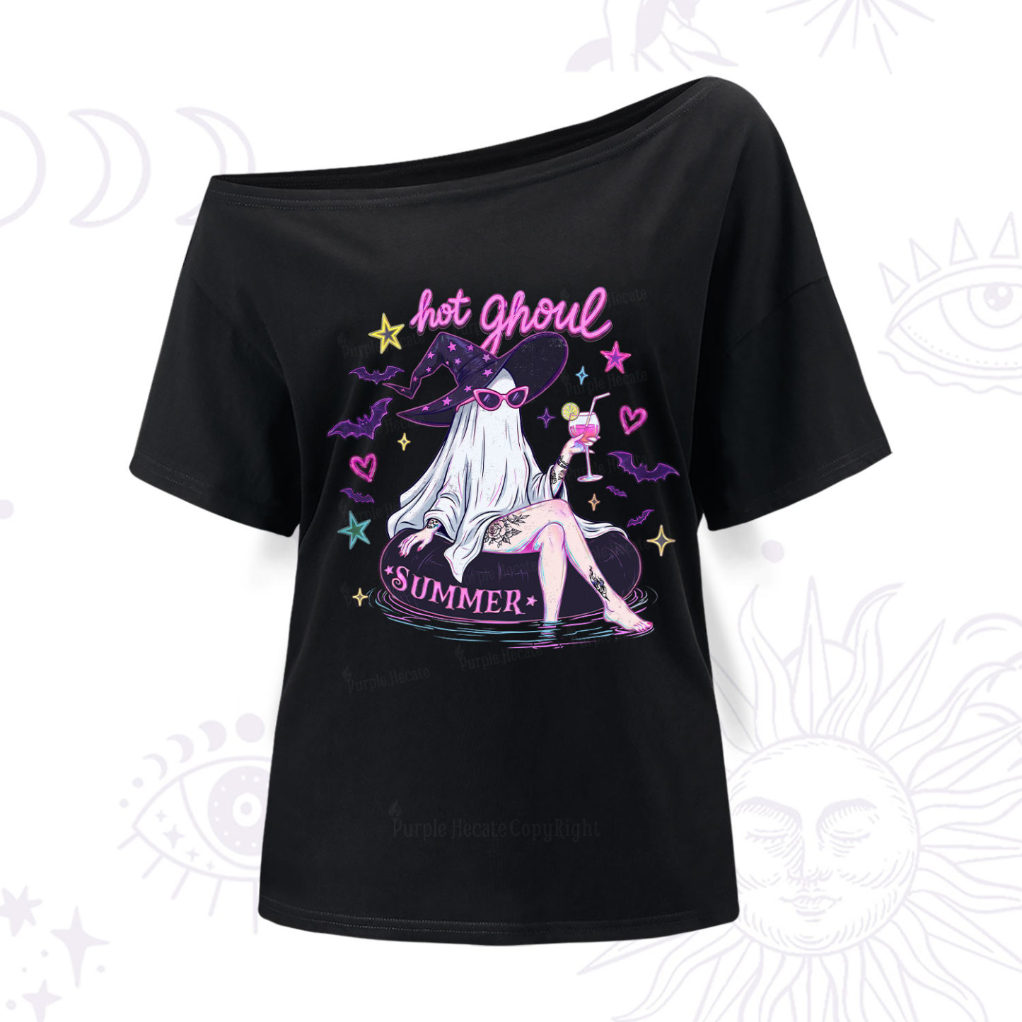 Purplehecate Hot Ghoul Summer One Shoulder T-Shirt
