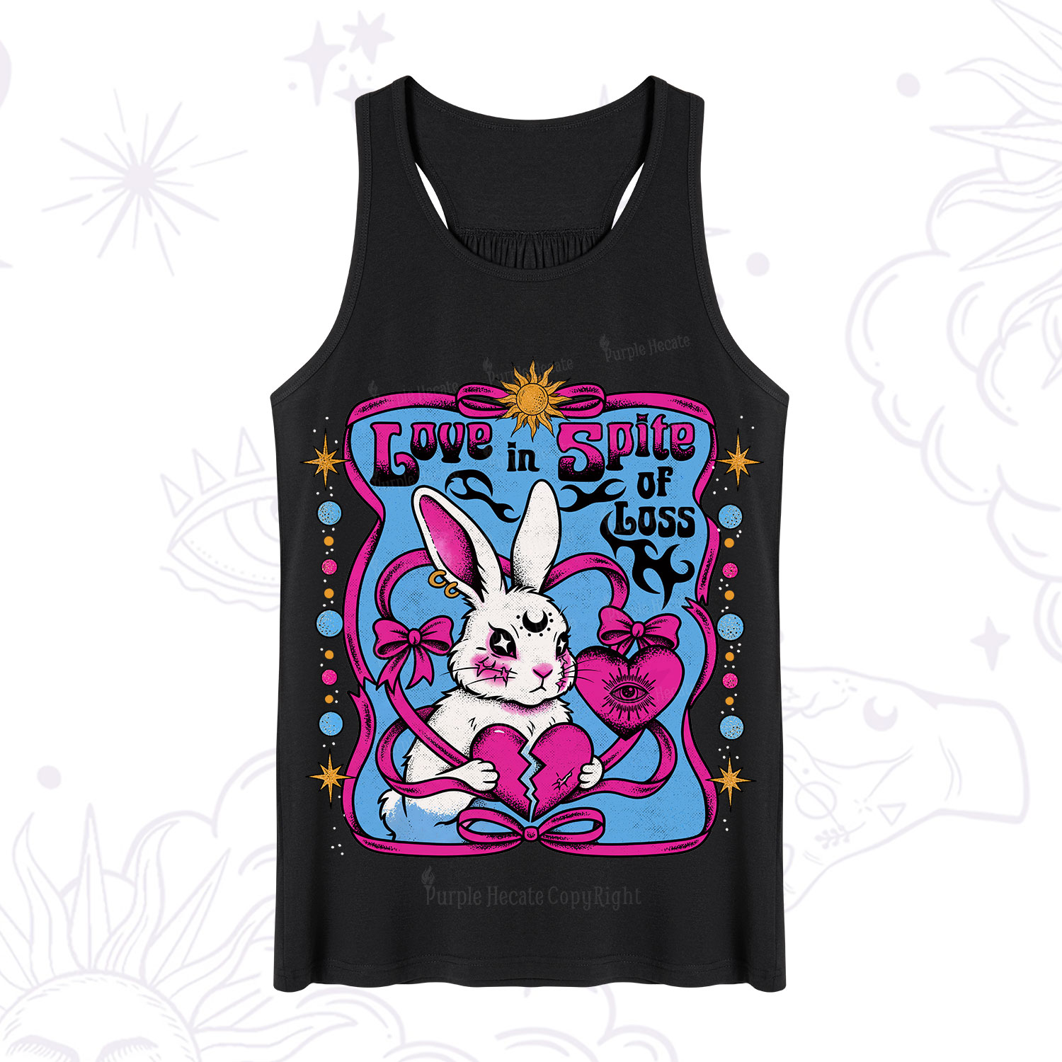 Purplehecate Love in Spite of Loss Bunny Tank