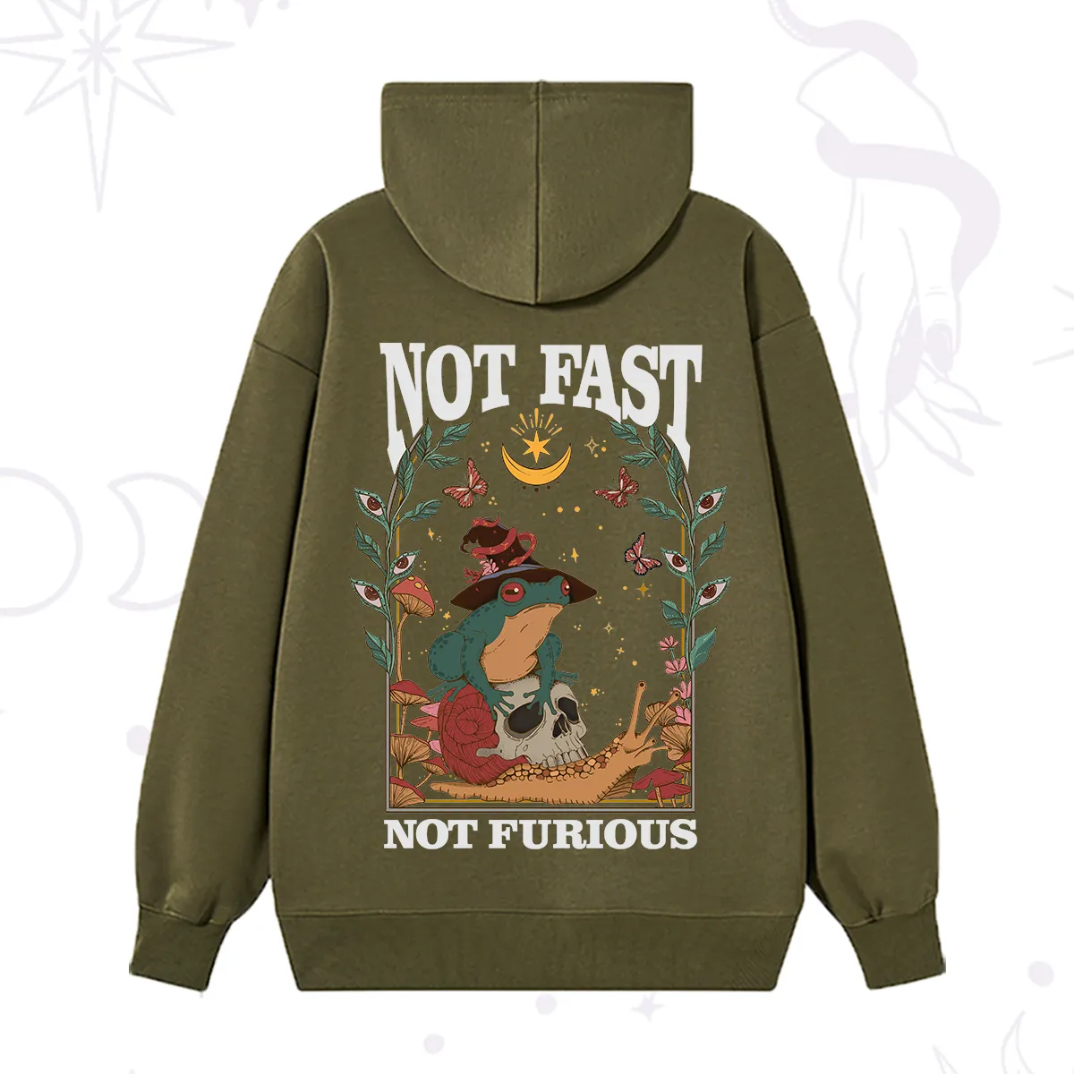 Purplehecate Not Fast Not Furious Hoodie
