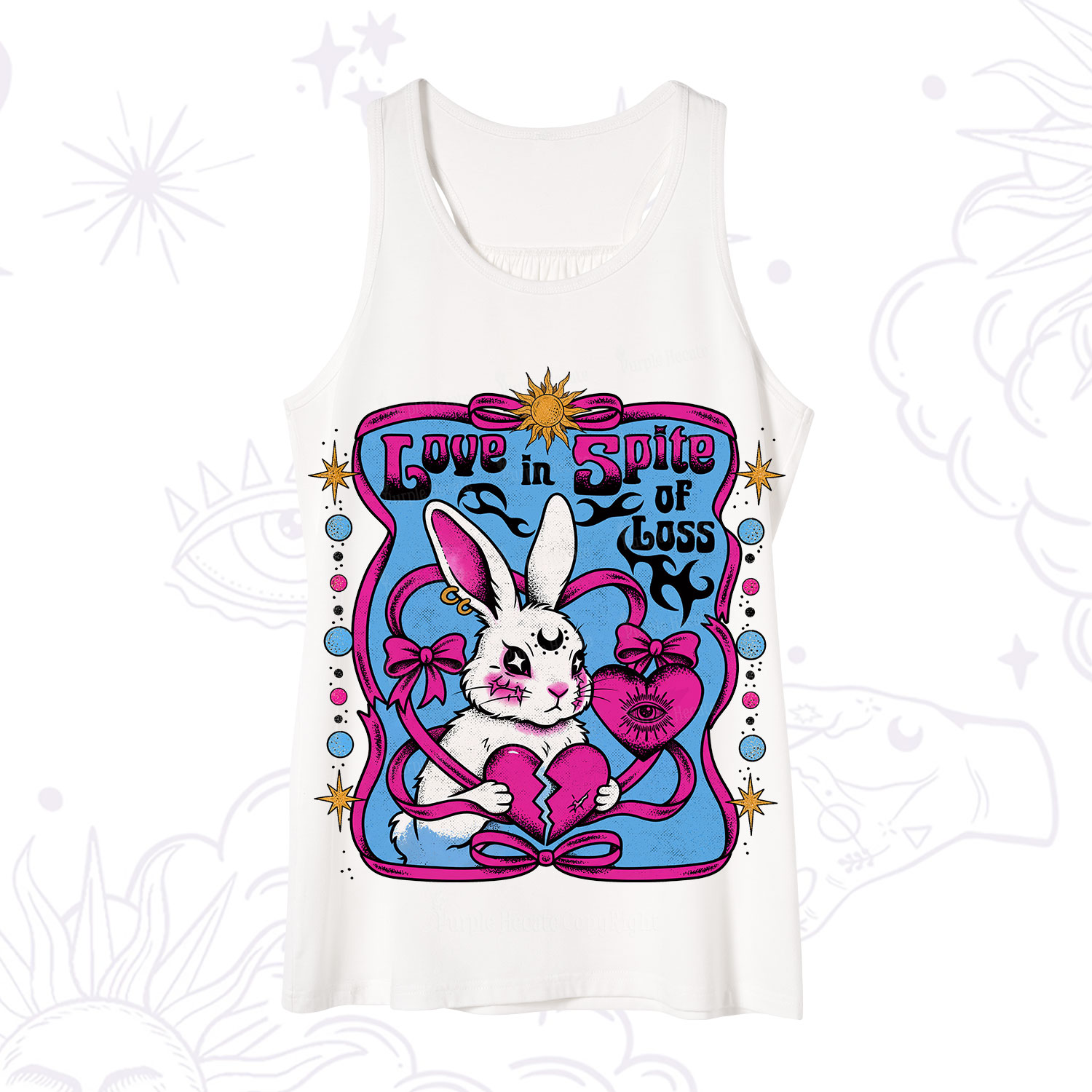 Purplehecate Love in Spite of Loss Bunny Tank
