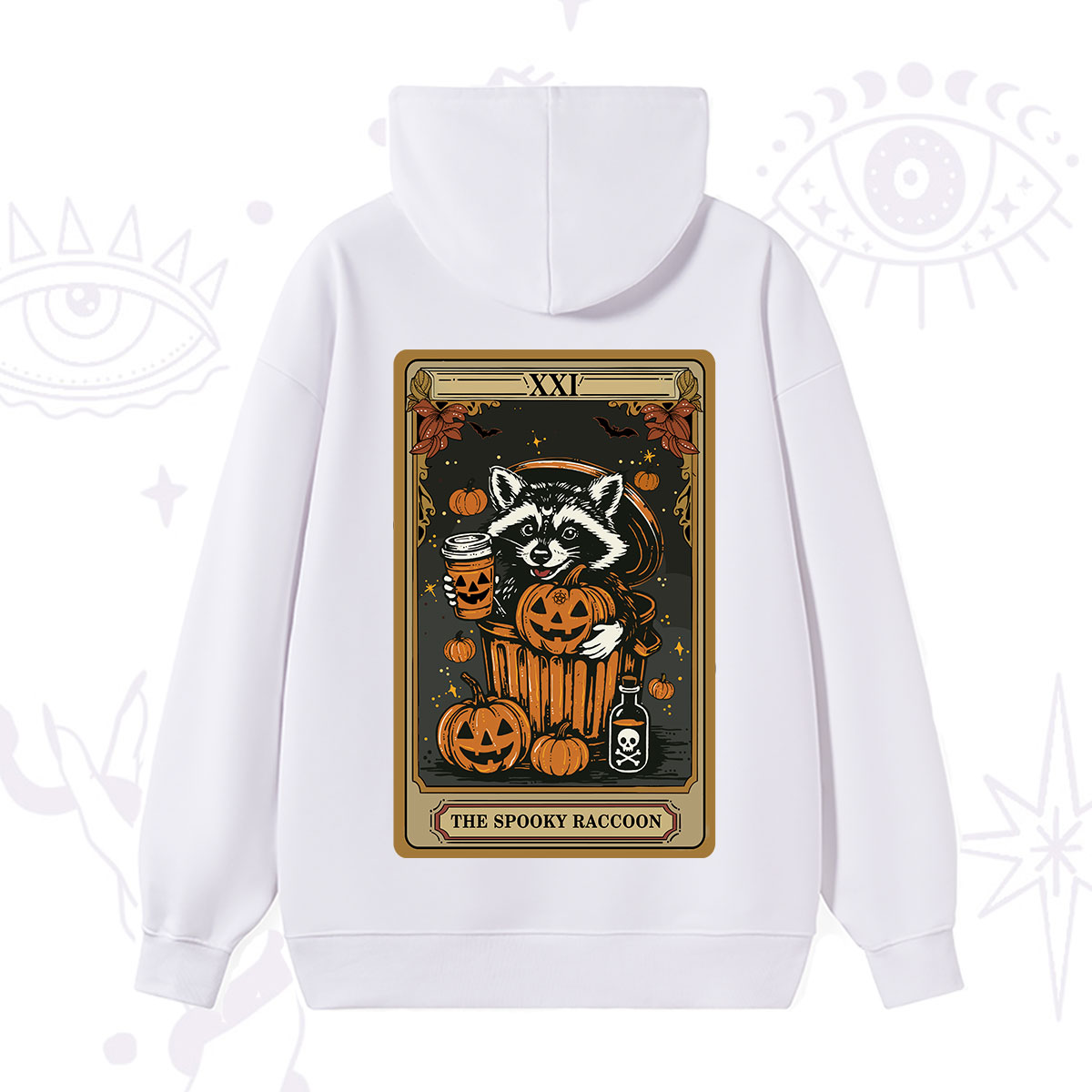 Purplehecate The Spooky Raccoon Tarot Halloween Hoodie